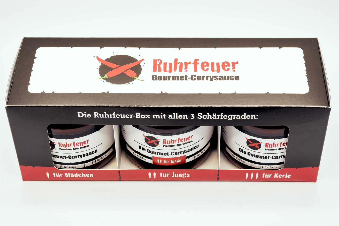 Die Ruhrfeuer-Box – Alle 3 Schärfegrade